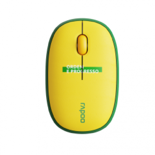 Rapoo M650 Silent Multi-mode Wireless Mouse Yellow Green - 12091