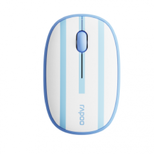 Rapoo M650 Silent Multi-mode Wireless Mouse White Blue - 12092
