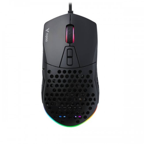 Rapoo VPRO V360 IR Optical Gaming Mouse, 6200DPI 7-Speed DPI Switching, 9 Programmable Buttons, Black - 19842