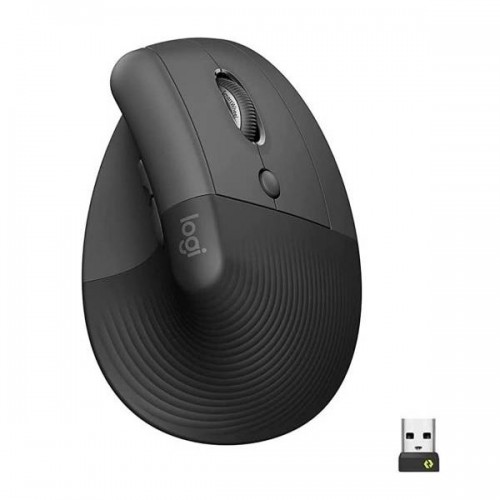Logitech 910-006473 Lift Vertical Ergonomic Mouse, Logi Bolt USB Receiver, 4000 DPI Sensitivity
