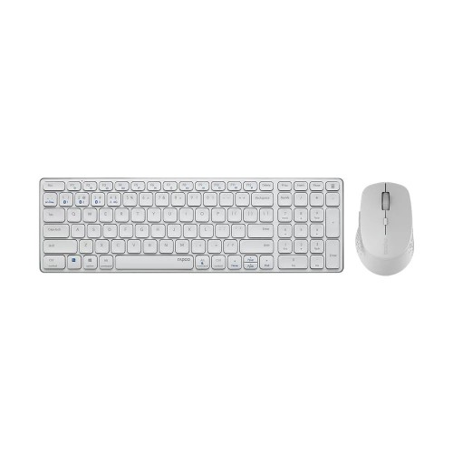 Rapoo 9320M Combo clavier et souris sans fil Multimode Slim AR Blanc – 12844
