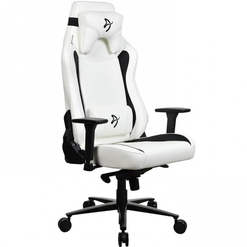 AROZZI VERNAZZA-XL-SPU-WT Chaise de bureau et de jeu ergonomique en cuir PU souple - Blanc