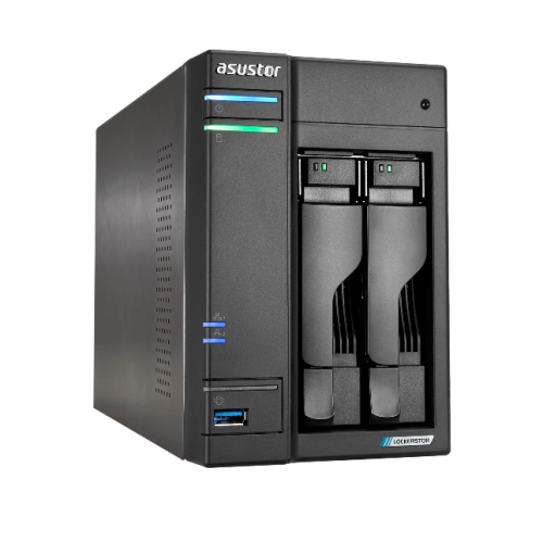 Asustor AS6602T Lockerstor 2 Network Attached Storage 2.0GHz Quad-Core, Two 2.5GbE Port
