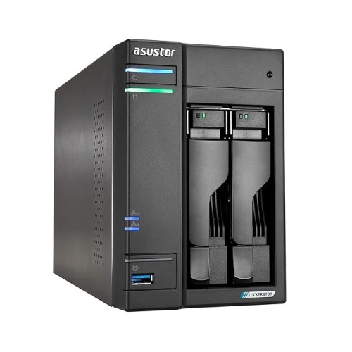 Asustor Lockerstor 2 Gen2 AS6702T 2 Bay NAS, Quad-Core 2.0 GHz CPU
