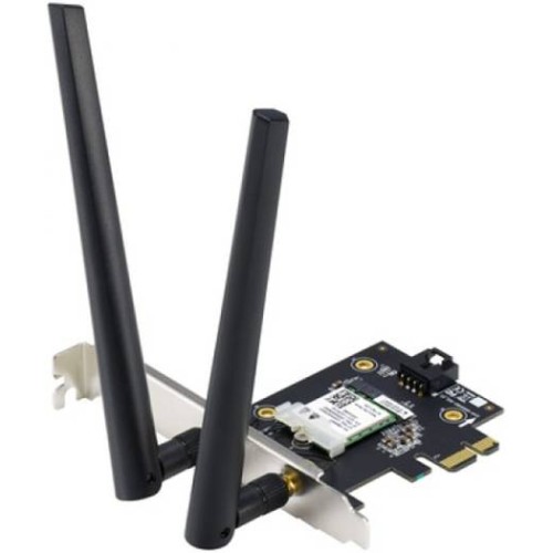 ASUS 90IG07A0-MO0B00 PCE-AX1800 Adaptateur WiFi 6, Bluetooth 5.2, sécurité WPA3, vitesse 1800 Mbps, TAUX 2,4 GHz/5 GHz, OFDMA, MU-MIMO