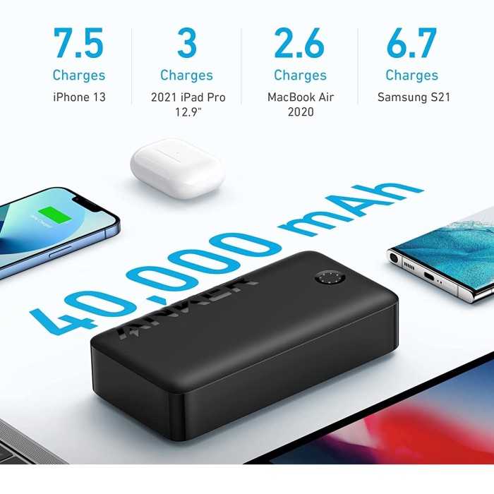 Anker Portable Charger, 347 Power Bank (PowerCore 40K), 40,000mAh