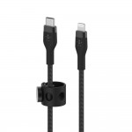 Belkin CAA011bt-1M-BK Braided Silicone Cable with Lightning Connector, 1M, Black
