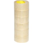 Clear packaging tapes 2 x 100 yards - pack of 6