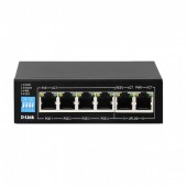 D-Link DGSF1006P-E 250M 6-Port 10/100/1000 Switch with 4 PoE Ports and 2 Uplink Ports