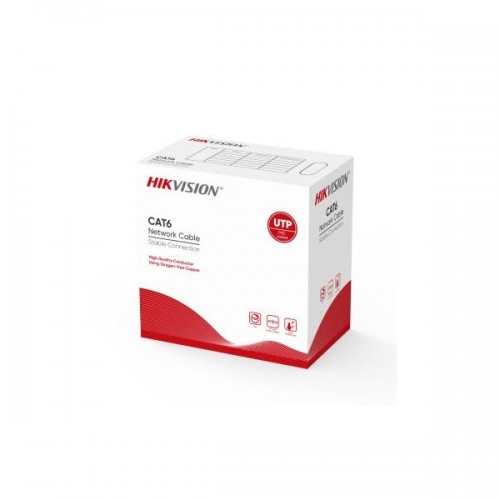 Hikvision DS-1LN6UZC0 CAT6 U/UTP, PVC, Network Cable  (Solid Copper, 0.5mm) - 307400660