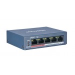 Hikvision (DS-3E0105P-E(B) 4 Port Fast Ethernet Unmanaged POE Switch