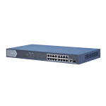 Hikvision (DS-3E0518P-E/M) 16 Port Gigabit Unmanaged POE Switch