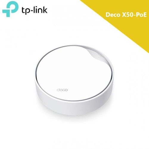 Tp-Link Deco X50-PoE AX3000 Whole Home Mesh WiFi 6 System with PoE - 1 Pack