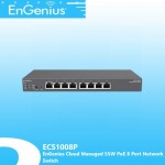 EnGenius ECS1008P Cloud Managed 55W PoE 8 Port Network Switch