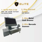 ELite Pos C150 j1900 - 4GB  - 128SSD - 15.6 Touch Led Customer Display