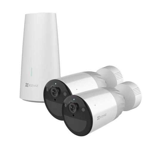 Ezviz CS-BC1-B2 BATTERY-POWERED CAMERA KIT, 2 CAMERA & 1 BASESTATION 2MP 12900mAh