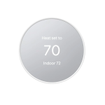 Google Nest Thermostat 4th Gen Smart Programmable Wifi- Snow White
