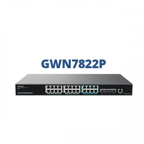 Grandstream GWN7822P 4 ports Gigabit (16 ports 1G, 8x 2,5G), 4 ports SFP+