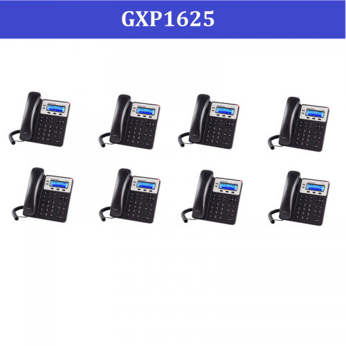 Grandstream GXP1625 IP Phone Multi-language PoE - Bundle of 8