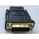 Gold-Plated DVI-D Dual Link Male to HDMI to Female Adapter - 4K