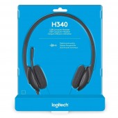 Logitech (H340) USB Headset with Noise-Cancelling Mic