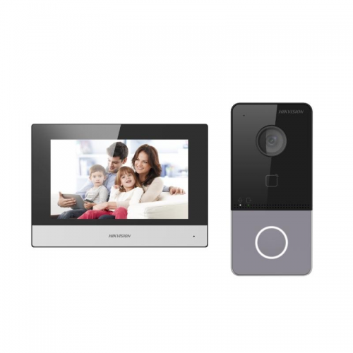 Kit d'interphone vidéo IP Hikvision DS-KIS603-P(C)