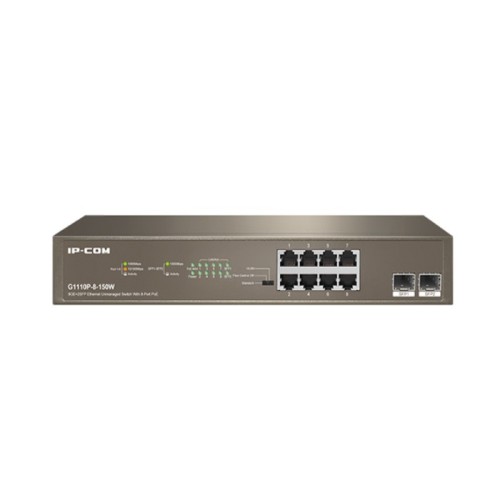 IP-COM G1110P-8-150W 8GE+2SFP Ethernet Unmanaged Switch With 8-Port PoE