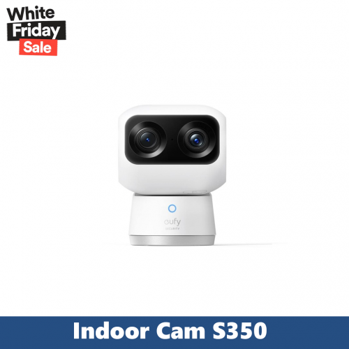 Eufy T8416221 Indoor Cam S350, Dual Cameras, 4K UHD Resolution Security Camera