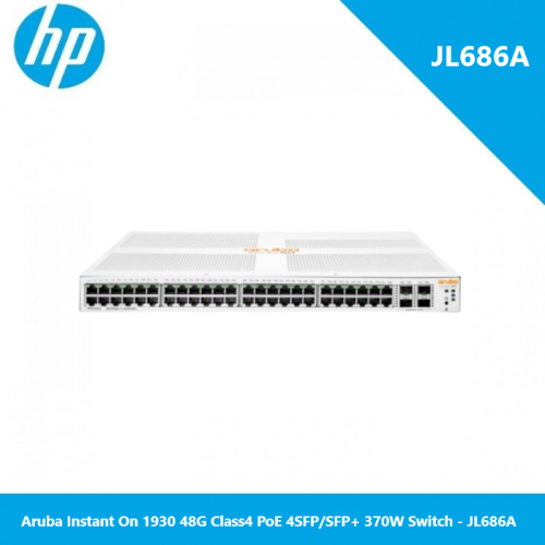 Aruba Instant On 1930 48G Class4 PoE 4SFP/SFP+ 370W Switch - JL686A