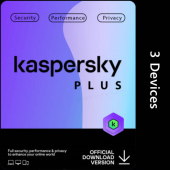 Kaspersky KL1042I5CFS-SLIM Plus Internet Security, 3 Devices, 1 Year, Behavioral Shield, Box W/o CD
