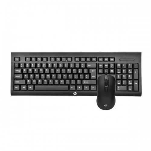 HP KM100 Gaming Wired Keyboard and Mouse, 104 Keys, 8x RED Replaceable Keys - 1QW64AA#UUF-ENG