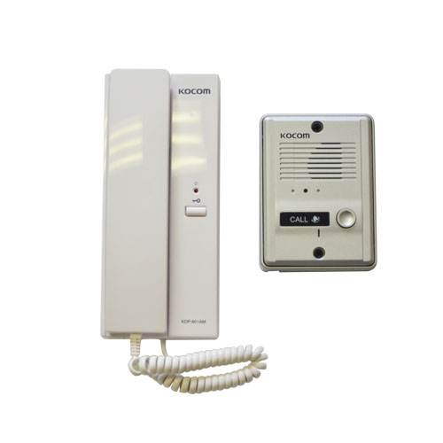 KOCOM IC54-1, 1-1 Audio Intercom Kit 220VAC - Metal Gate Station