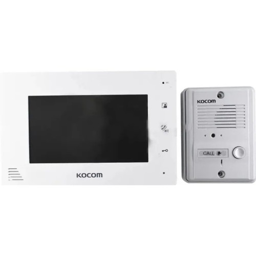 Kocom CC03-12, 7 Colour Handsfree Video Kit 4 Wire - White