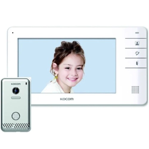 Kocom IC55-7 4 Wire Apartment System with 7 Inch Monitor