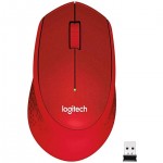 Logitech 910-004911 Silent Plus Wireless Mouse Red - M330 
