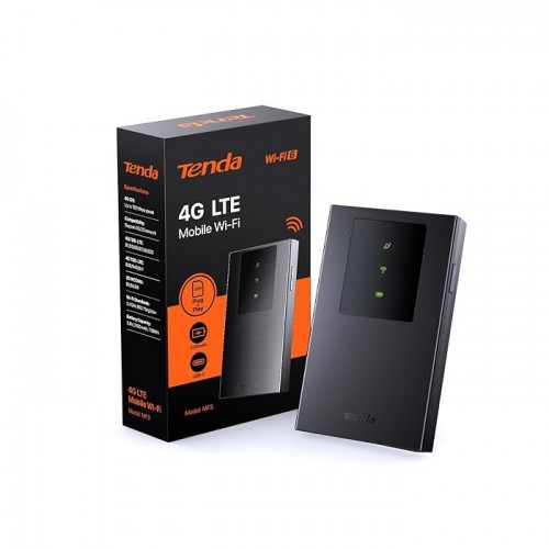 Tenda MF3 4G LTE Mobile Wi-Fi Router, WiFi Hotspot with SIM, No Configuration, Plug & Play