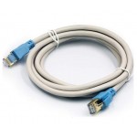 Mowsil MOFT01 Cat7 Round Cord 10 Gigabit Ethernet Cable, 10 Gigabit, GG45/Tera connectors, up to 600Mhz Frequency 1M