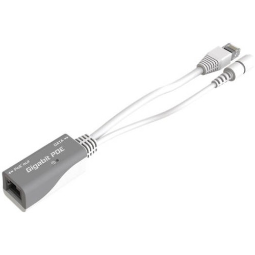 MikroTek RBGPOE PoE Injector, for Gigabit LAN Products, 2A Current, 18-57 V Input & Output Voltage, White/Grey