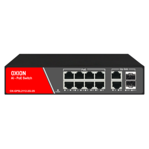 Oxion OX-GPSL2112-2G-2S Lite Series Gigabit AI PoE Switch