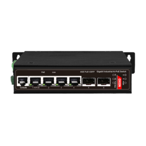 Oxion OX-IGPS1104-2S Gigabit Industrial PoE Switch