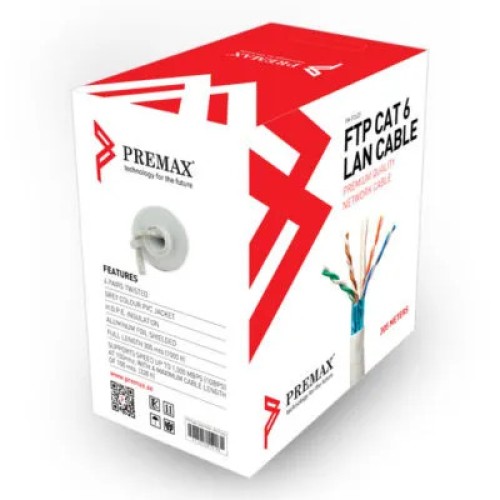 Câble FTP Cat6 avec gaine en PVC Premax PM-FC623, 305 m