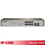 IP-COM Best Pro-S8-150W Gigabit switch with 8-port PoE