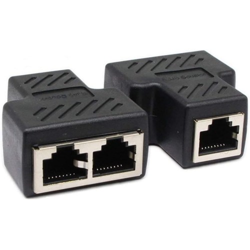 RJ45 Splitter Adapter, Ethernet Splitter 1 to 2