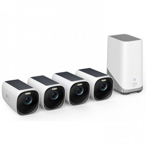EUFY S330 eufyCam 3 4+1 Kit, 4K Ultra HD, Solar Style - T88733W1