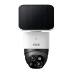 Eufy T81703W1 SoloCam S340 Wireless Outdoor Security Camera with Dual Lens and Solar Panel