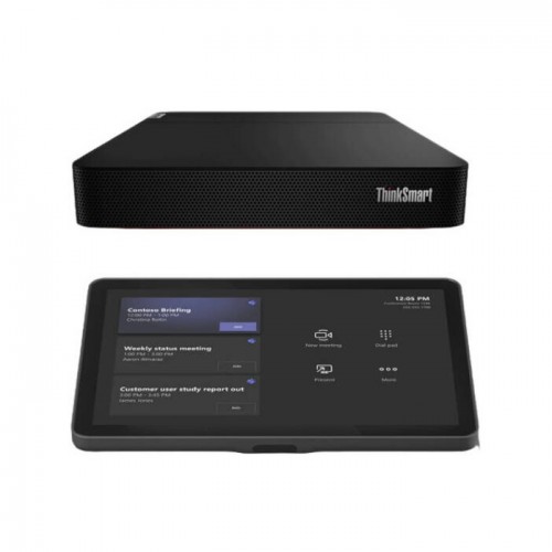 Logitech TAPMSTBASELNV3-ME Tap Touch Meeting Room Controller for Microsoft, 10.1" Touch Screen 14° Display Angle Oleophobic, Integrated Ultrasonic Speaker, Lenovo ThinkSmart Core (No AV), Graphite