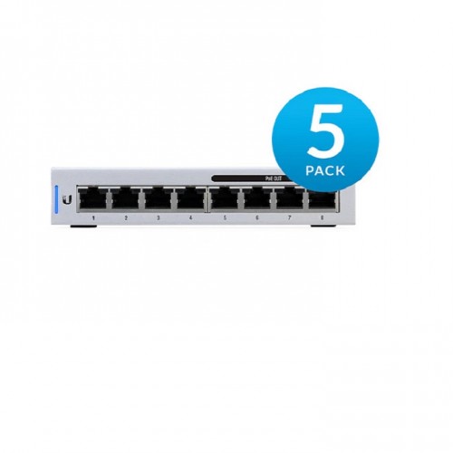 Ubiquiti US-8-60W-5 8 PoE Switch - 5 Pack