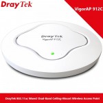DrayTek VigorAP 912C 802.11ac Wave2 Dual-Band Ceiling-Mount Wireless Access Point