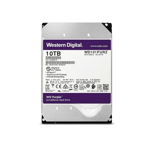 Western Digital WD101PURZ 10 TB Surveillance Hard Drive Purple