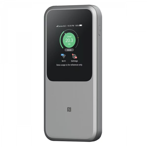 ZTE 5G U50 Pro Pocket WiFi 6 Router Portable Mobile Hotspot 5G Broadband Modem Unlock Global Version Grey